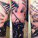 Tattoos - Trash Polka Style Military Half Sleeve Tattoo - 91297